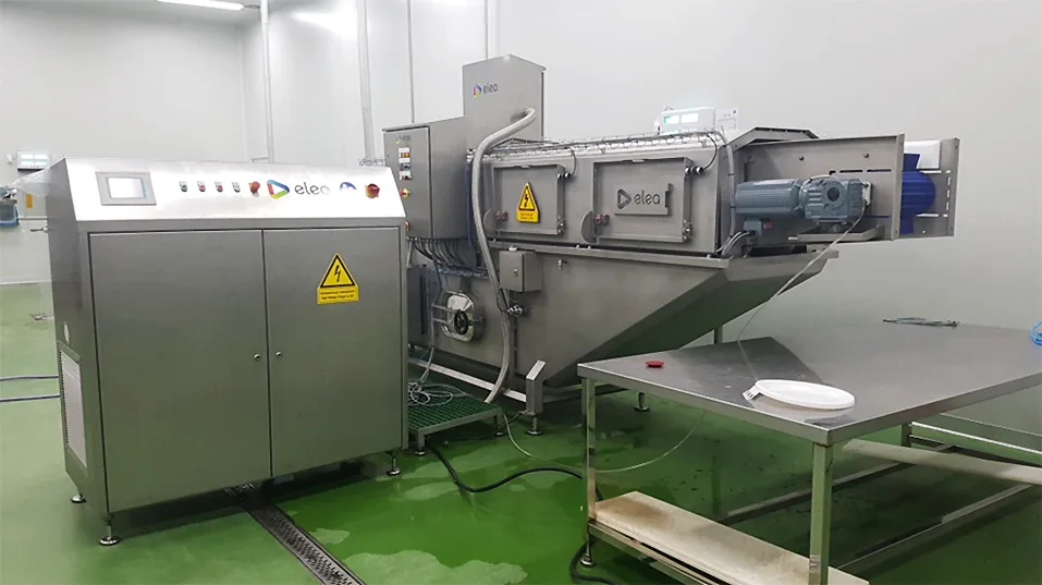 BK bio's industrial PEF (Pulsed Electric Field) system on the Jeju line.